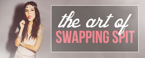 kissing as swapping-spit